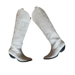 Jeffrey Campbell Finn Tall Western Boot Cottagecore Cowgirl Size 8